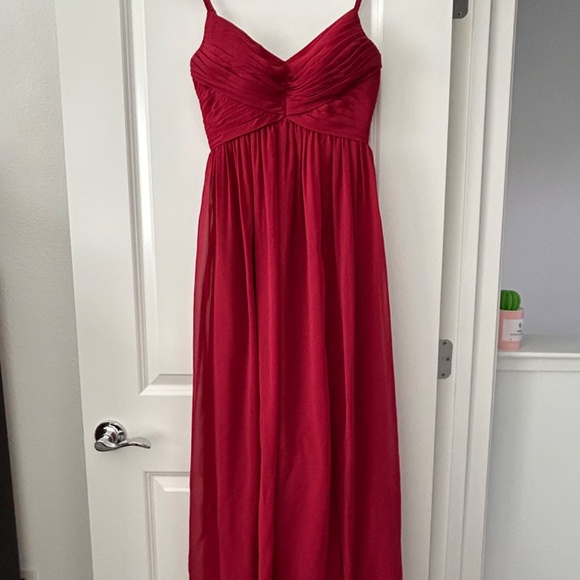 Burgundy Alia bridesmaid dress from Azazie, size A2 - Picture 9 of 9